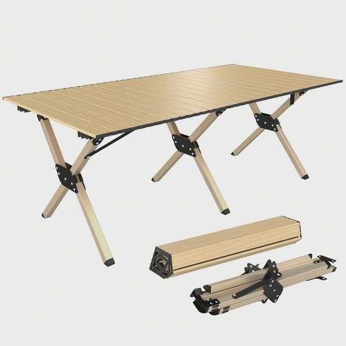 Folding camping table - table, up
