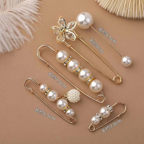 New pearl safety pins - safety,