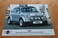 MINI press photo car sales brochure. Optional Sports Pack & electric sunroof