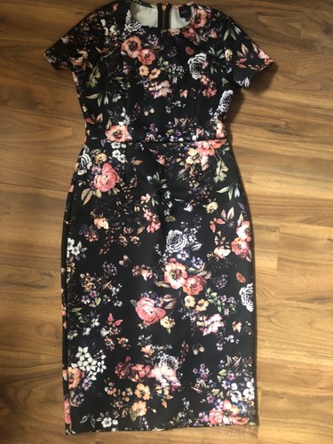 Midi dress floral roses - dress,