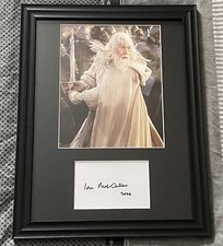 Ian Mckellen SIGNED Autograph IN 16x12 Frame/mount - Lord Of The Rings - Gandalf