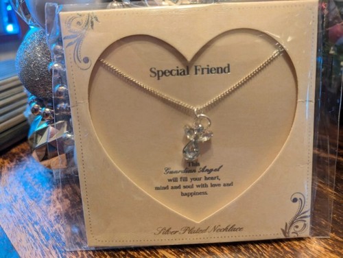 Guardian angel necklace with - necklace,