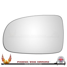 Left Hand Passenger Side For Vauxhall Corsa C 2001-2006 Convex Wing Mirror Glass