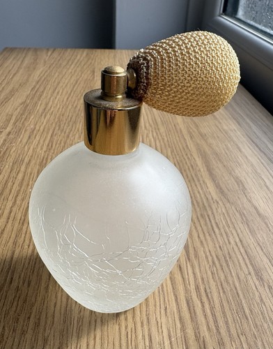 Frosted crackle glass perfume - frosted,