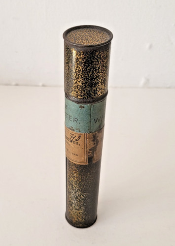 Victorian chemist cylinder - , tin