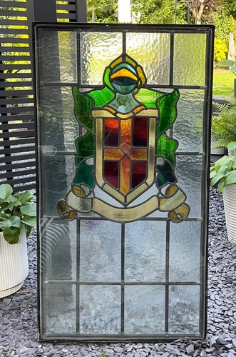 Armorial knight shield stained