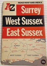 Vintage A-Z Road Map and Index