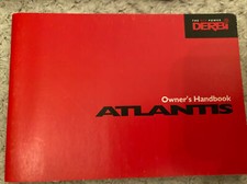 DERBI  Motorcycle  Atlantis Owners Handbook 1999
