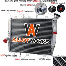 Aluminium Motorcycle Radiator Fits 1998-2002 Kawasaki Ninja ZX6R ZX-6R 1999 01