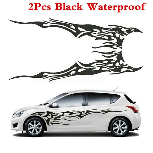 Vehicle body side vinyl decal - side,