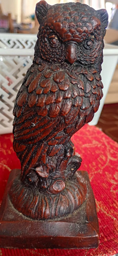 Wax resin owl - wax,
