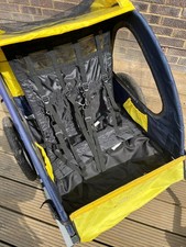 Halfords Trail Buggy (Double Seat), Yellow/Blue/Black