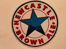 Newcastle Brown Ale star logo Beer RARE patch Alcoholic Beverage Drink vintage