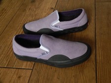 VANS PRO LITE CONSTRUCTION MENS PURPLE SUEDE SLIP-ON SKATE SHOES TRAINERS UK 6.5
