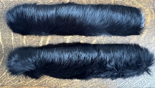 Rabbit fur snap band cuffs - rabbit,