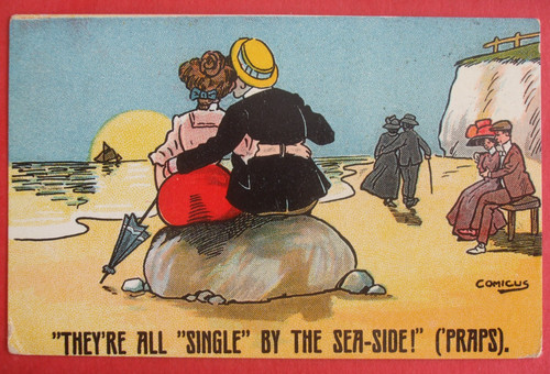 Old comicus comic seaside - comic,