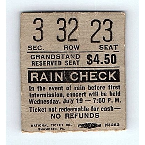 Grateful dead ticket stub july - grateful,