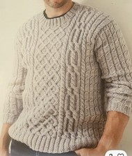 Aran hand knitted - hand,