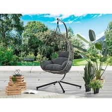 Rattan swing chair with - rattan,