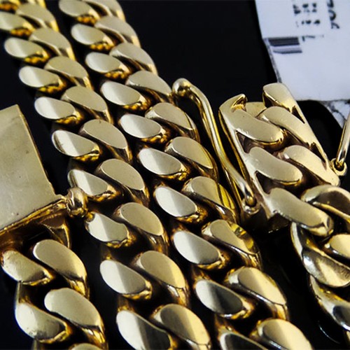 Men 14k yellow gold - yellow, plated
