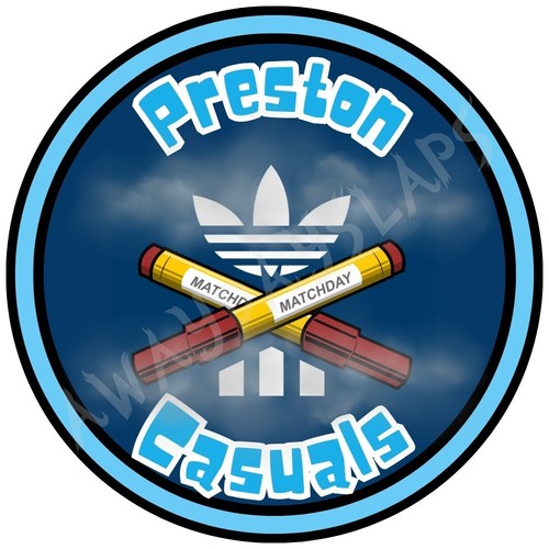 Away day stickers preston - stickers,