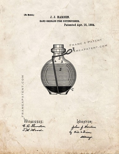Hand grenade fire extinguisher - hand,