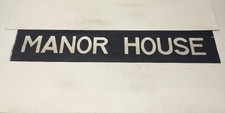 London Bus Blind 40 42"- # Manor House