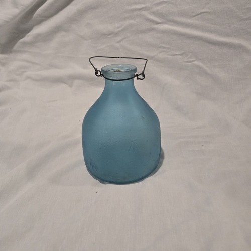 Vintage blue glass bug catcher - blue,