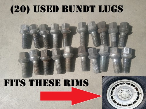 Set used lug bolts - 20, for