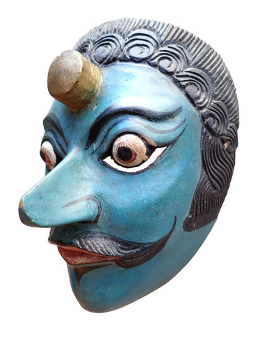 Indonesian wooden topèng - indonesian,