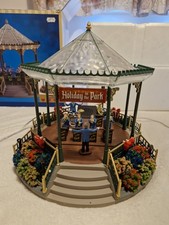 Lemax, Holiday Garden green bandstand with adapter, model 94551