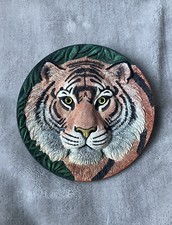 Franklin Mint Eye of the Tiger 3D Sculptured Limited Edition Collector Plate