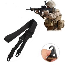 Tactical 2 Point Gun Sling Metal Buckle Shotgun Rifle Sling Strap outdoor