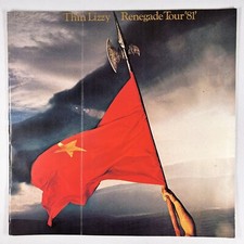 Thin Lizzy Phil Lynott Programme And Poster Original Vintage Renegade Tour 1981