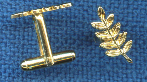 Masonic cuff links sprig - links,