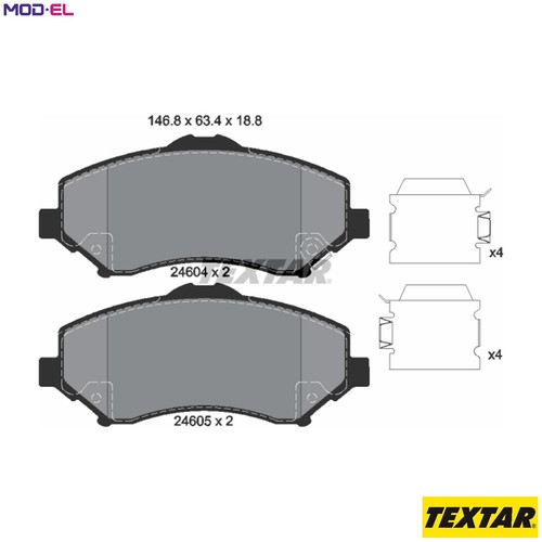 Brake pad set disc - brake,