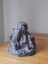 Wolf Sculptress Canada Inuit