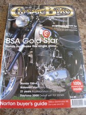 CLASSIC BIKE MAY 2000 BENELLI SEI BSA GOLD STAR HONDA BAKEWELL START DAYTONA