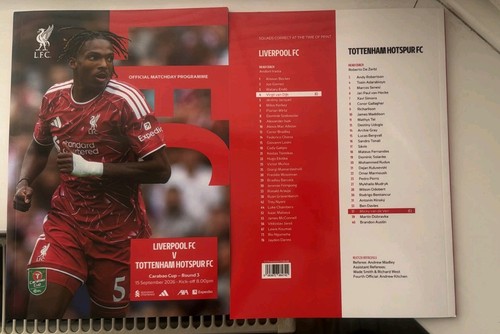 Liverpool tottenham 2026 - liverpool, vs
