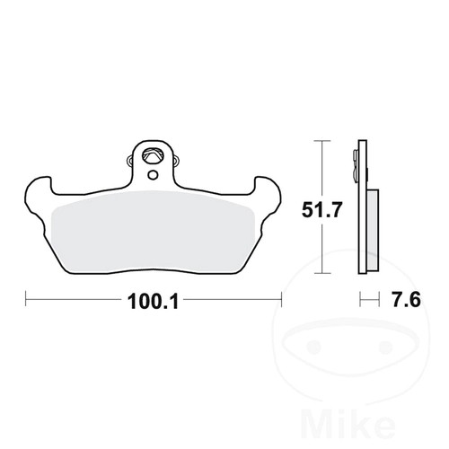 Brake pad front fits cagiva - brake,