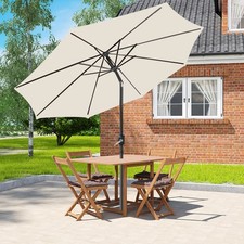2.5M 2.7M 3M 3x2M Garden Parasol Crank Cantilever Outdoor Sun Shade Umbrella