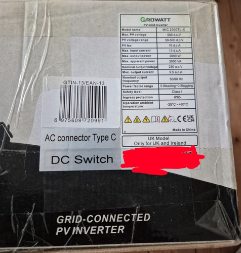 2kw growatt inverter - , new