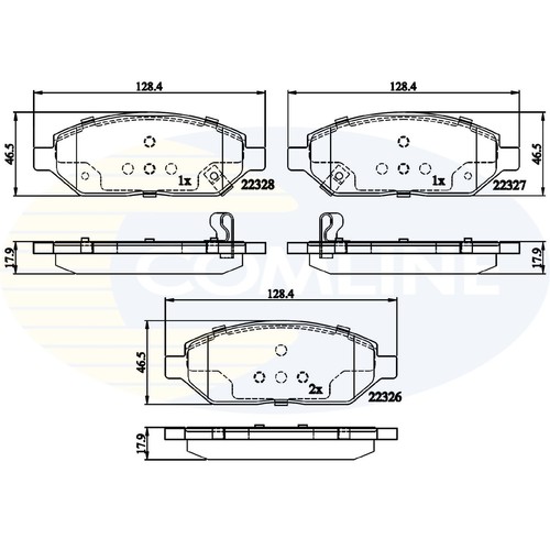 Brake pads set for - set,