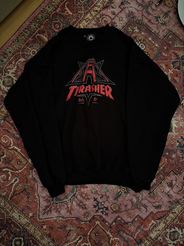 Thrasher golden gate black - thrasher,