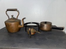 Vintage Swiss Copper Fondue