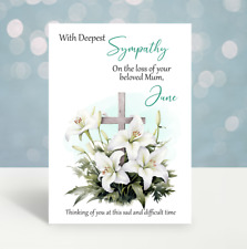Sympathy Card Bereavement condolence Sorry For Your Loss Card Personalised