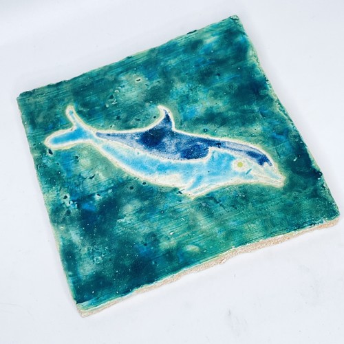 Vintage dolphin whale - fish, art