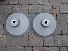  2x Retro industrial style light shades large with 