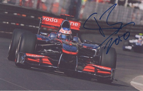 Jenson button signed 12x8 - jenson,