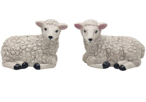 Sheep salt pepper shaker set - sheep,